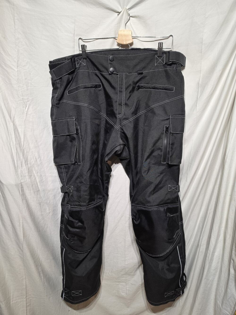 Wicked Stock Motorcycle Pants Mens 3X Short Padded Rain Riding Bike Waterproof